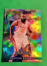 JAMES HARDEN Crusade BLUE/GOLD Prizm Refractor SP BEAUTIFUL