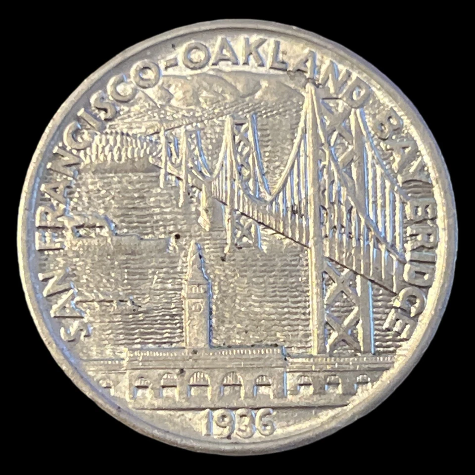 1936-S Bay Bridge Half Dollar 50C - BU - 0179 - Image 2 of 3