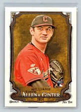 2024 Topps Allen & Ginter Rookie Card RC #23 Gavin Williams Cleveland Guardians. rookie card picture