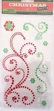 Christmas Crafts SWIRL GEMSTONES Stickers - 8 pcs