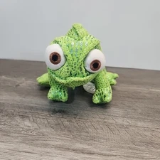 Disney Tangled Pascal Rapunzel Pet Chameleon Lizard Green Metallic Plush Toy
