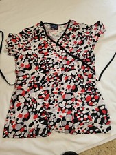 Womens Medium Lydia's Medical Scrub Top