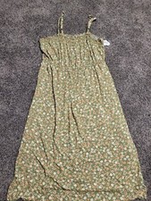 BIG SALE! Women's Plus Size 3x Green Floral Dress Beautiful NWT! SPRING SUMMER