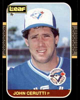 1987 Leaf John Cerutti Rookie Toronto Blue Jays #210