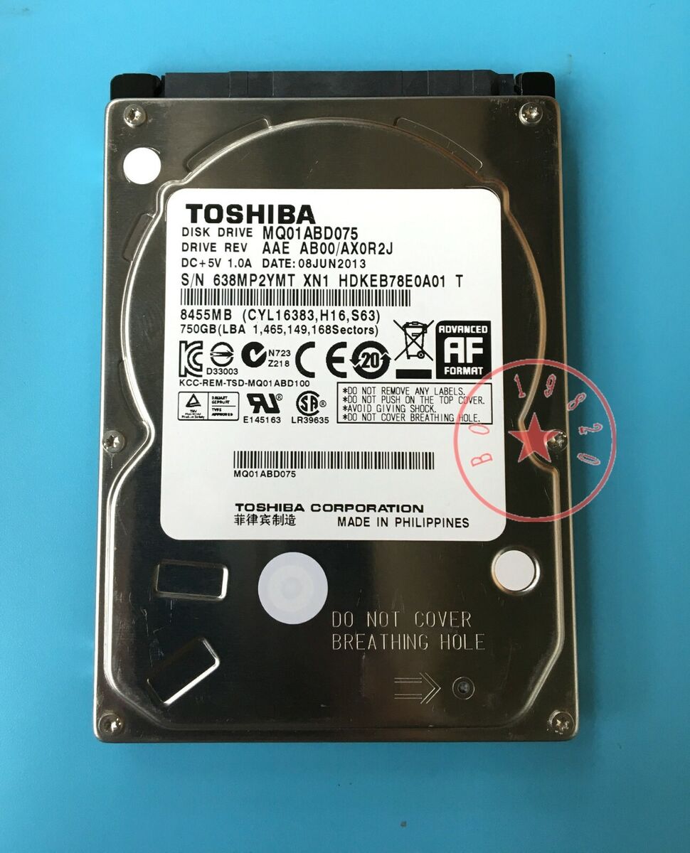Toshiba MQ01ABD075 2.5'' 750GB 5400RPM - SATA 3.0GB/S Toshiba MQ01ABD075 2.5'' 750GB 5400RPM - SATA 3.0GB/S