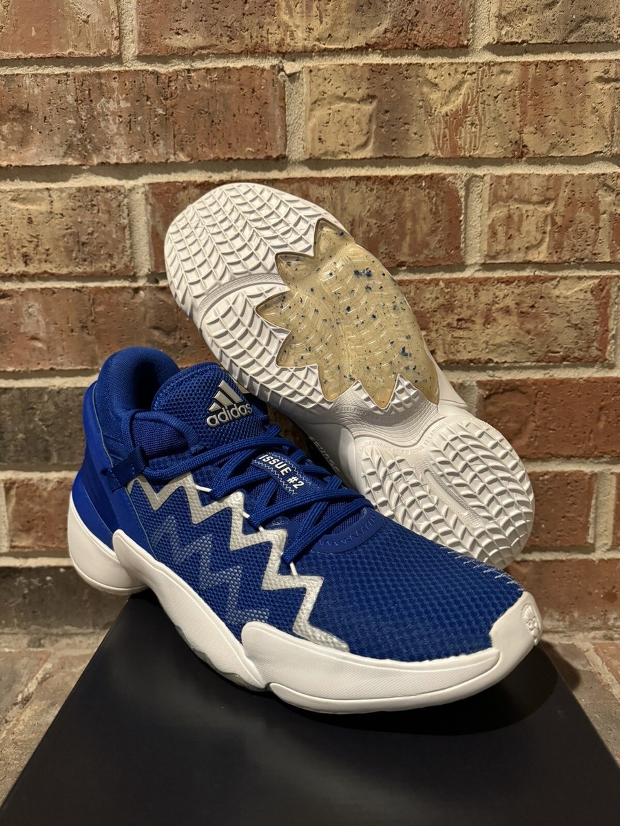 New 10.5 Adidas D.O.N. Issue 2 Royal Blue White Basketball
