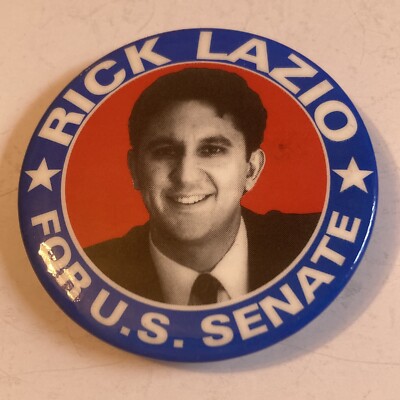 Rick Lazzio For U.S. Senate 2000 Campaign Election Button