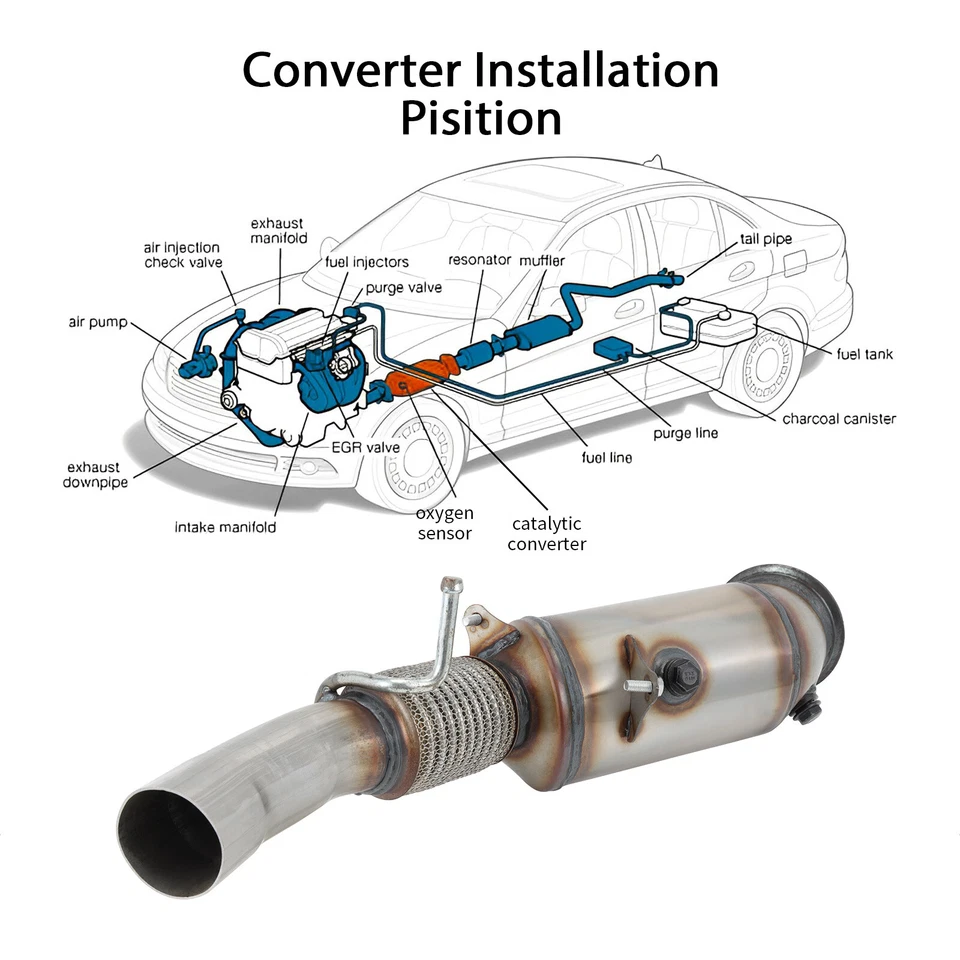 Catalytic Converter For BMW 228i 320i 428i 528i xDrive 2.0L Turbo 2012-2017 EPA - Image 3 of 4