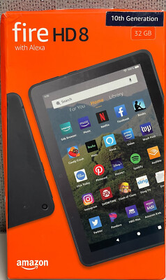 Amazon - Fire HD 8 10th Generation - 8'' - Tablet - 32GB - Black