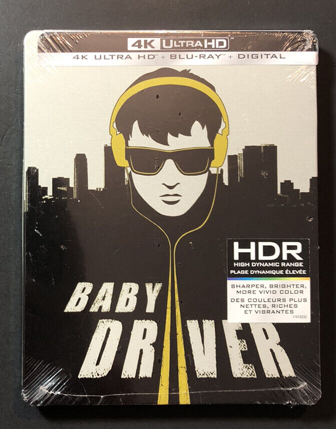 Baby Driver [ Limited Edition STEELBOOK ] (4K Ultra HD + Blu-ray 