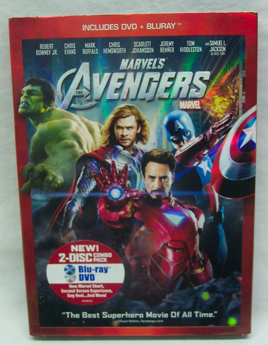Marvel Comics THE AVENGERS BLU-RAY DVD Movie SET Original
