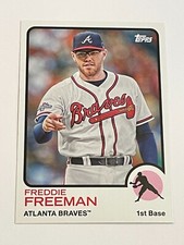 2014 Topps Archives Baseball #3 - Freddie Freeman - Atlanta Braves