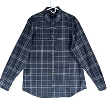 Bugatchi Uomo Shaped Fit Men's Size XL Comfort Stretch Long Sleeve Casual Shirt