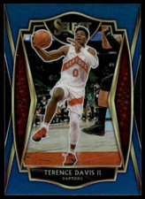 2020-21 Panini Select #125 Terence Davis II Blue Toronto Raptors