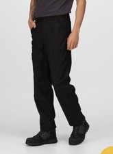 Regatta Professional Lined Action Water Repellent Work Trousers Black W40 L33