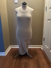 Huntyr Midi Dress Fashion Nova Taupe Tan Sz Small Nwt