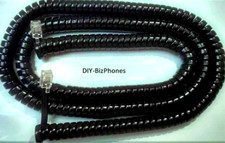 2-Pack Black 25Ft Shoretel IP Phone Long Handset Cord 100 200 500 Series VoIP