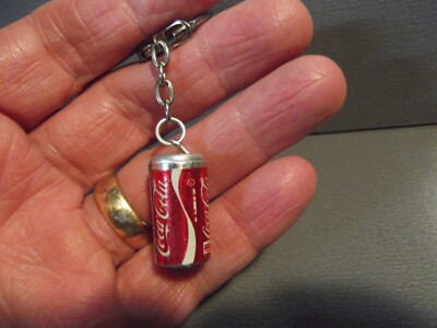Unique Collectible Key Chain 1''in Metal Mini COKE Can