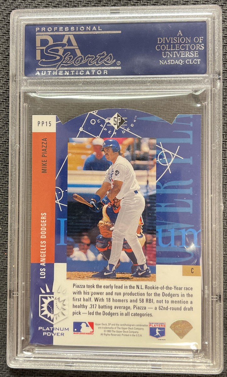 1993 Upper Deck SP Platinum Power #PP15 Mike Piazza PSA Mint 9 ENN