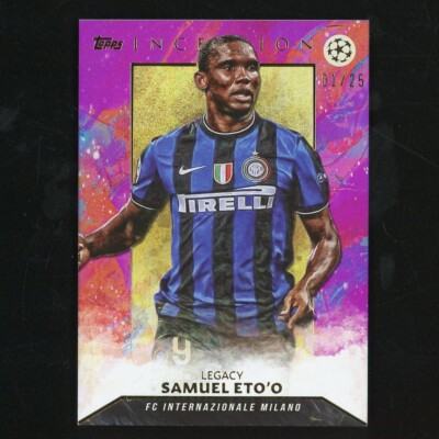 2024 Topps Inception Samuel Eto'o UCL Legacy Purple 1/25 Inter Milan ZD2491