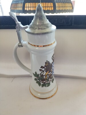 Domex Double Lion And Shield With Pewter Lid
