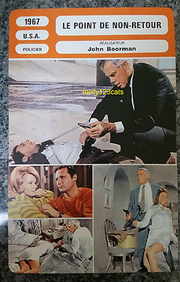 US Krimi Point Blank Lee Marvin Angie Dickenson French Film Trade Card