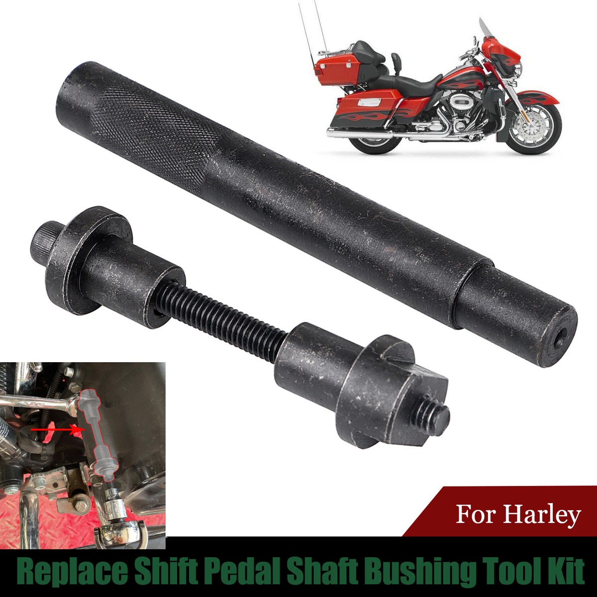 Replace Shift Pedal Shaft Bushing Tool Kit Fit For Harley Tour