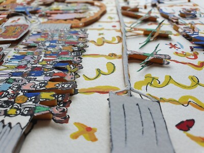 Old James Rizzi 3D Circus Original Hand Signed Numbered From 1984