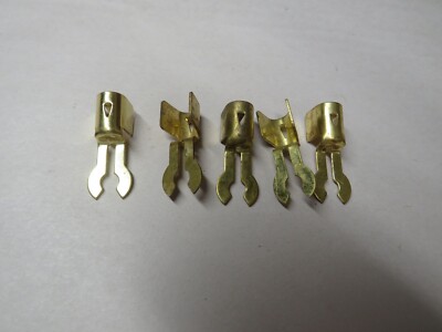 Fork Brass Spark Plug Wire Ends Clips Crimp terminals 4 Maytag Briggs Hit & Miss