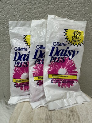 GILLETTE DAISY DISPOSABLE RAZORS 6 COUNT PLUS FREE VENUS SIMPLY   1988