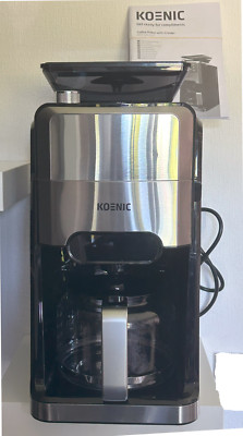KOENIC KCM 141224 Kaffeemaschine Schwarz/Edelstahl