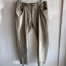 G.H. Bass Mens 36Wx30L Brown Cotton Chino Preppy Classic Straight Leg Pants