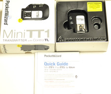 PocketWizard Mini TT1 transmitter for Nikon with instructions.