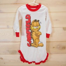 Vintage Garfield Nightgown Toddler Girls size 4T approximate Pajama Dress