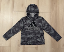 Adidas Fleece Lined Camo Hoodie/Sweatshirt Kids/Boys Size Small (8)