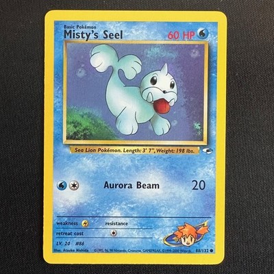 Misty's Seel Unlimited Common Gym Heroes 088/132 LP
