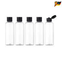 Reiseflaschen 100 Ml Kunststoff Set 5 StüCk Transparent FüR Toilettenartikel