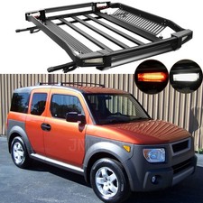 55 Aluminum Car Roof Rack Cross Bar Cargo Basket Led Light For Honda Element 55 Aluminum Car Roof Rack Cross Bar Cargo Basket Led Light For Honda Element