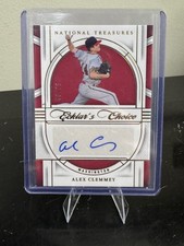 2024 National Treasures - Ecklars Choice Auto #39/75 - Alex Clemmey - Nationals 
