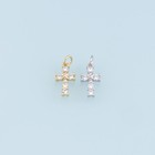 18K Gold Filled Cross Pendant Necklace for DIY Jewelry Making Supply