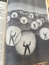 ● Clipping Vintage / Coupure de Presse ● Dessin de Folon ● Août 1971 ●