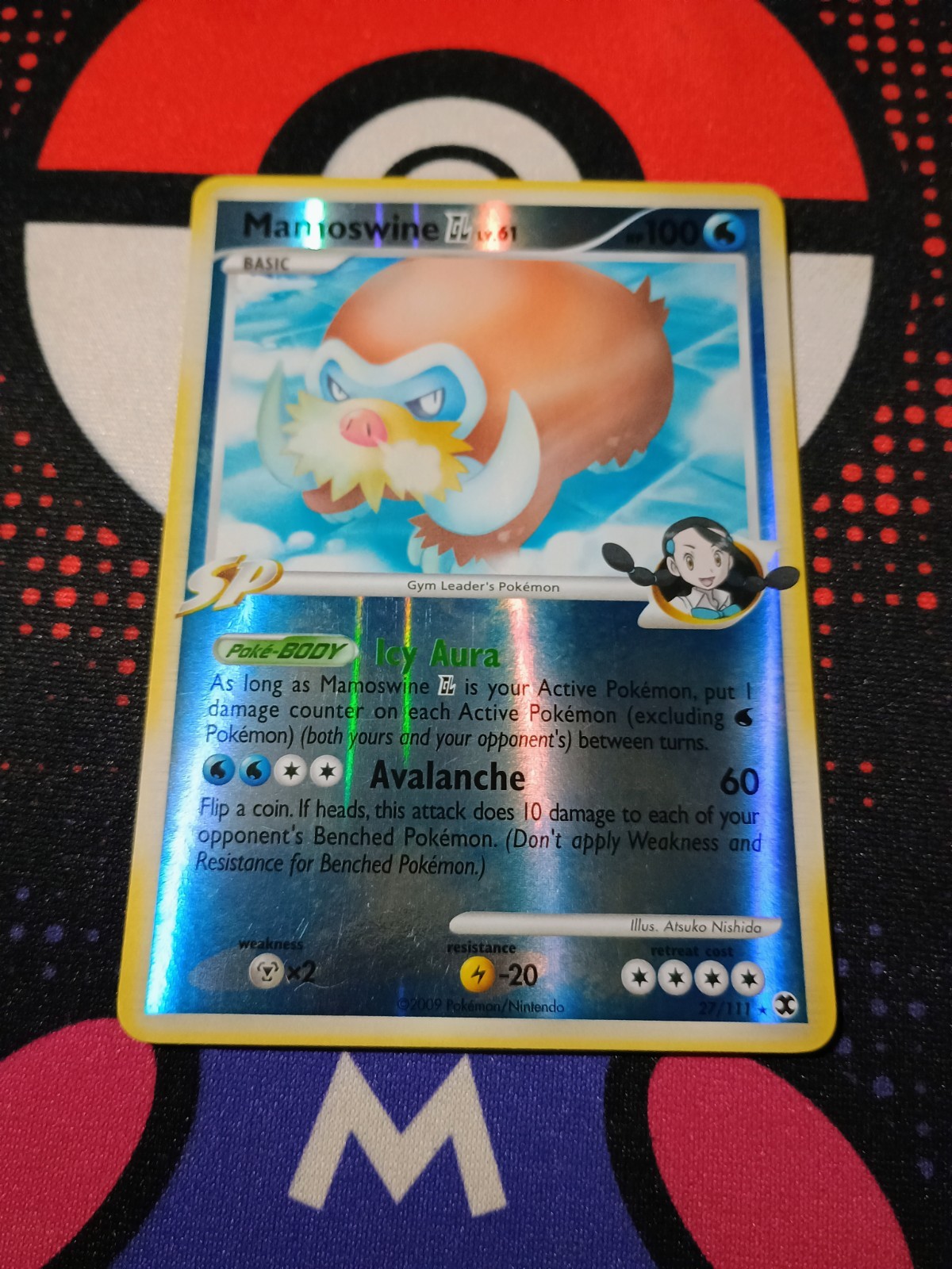 Mamoswine GL 27/111 Rising Rivals Reverse Holo Pokemon TCG Card -M2