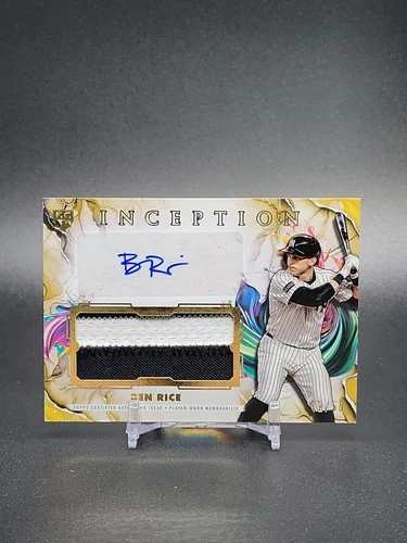 Ben Rice 2025 Topps Inception Baseball #IAPC-BR Rookie Patch Auto Gold /50 RC