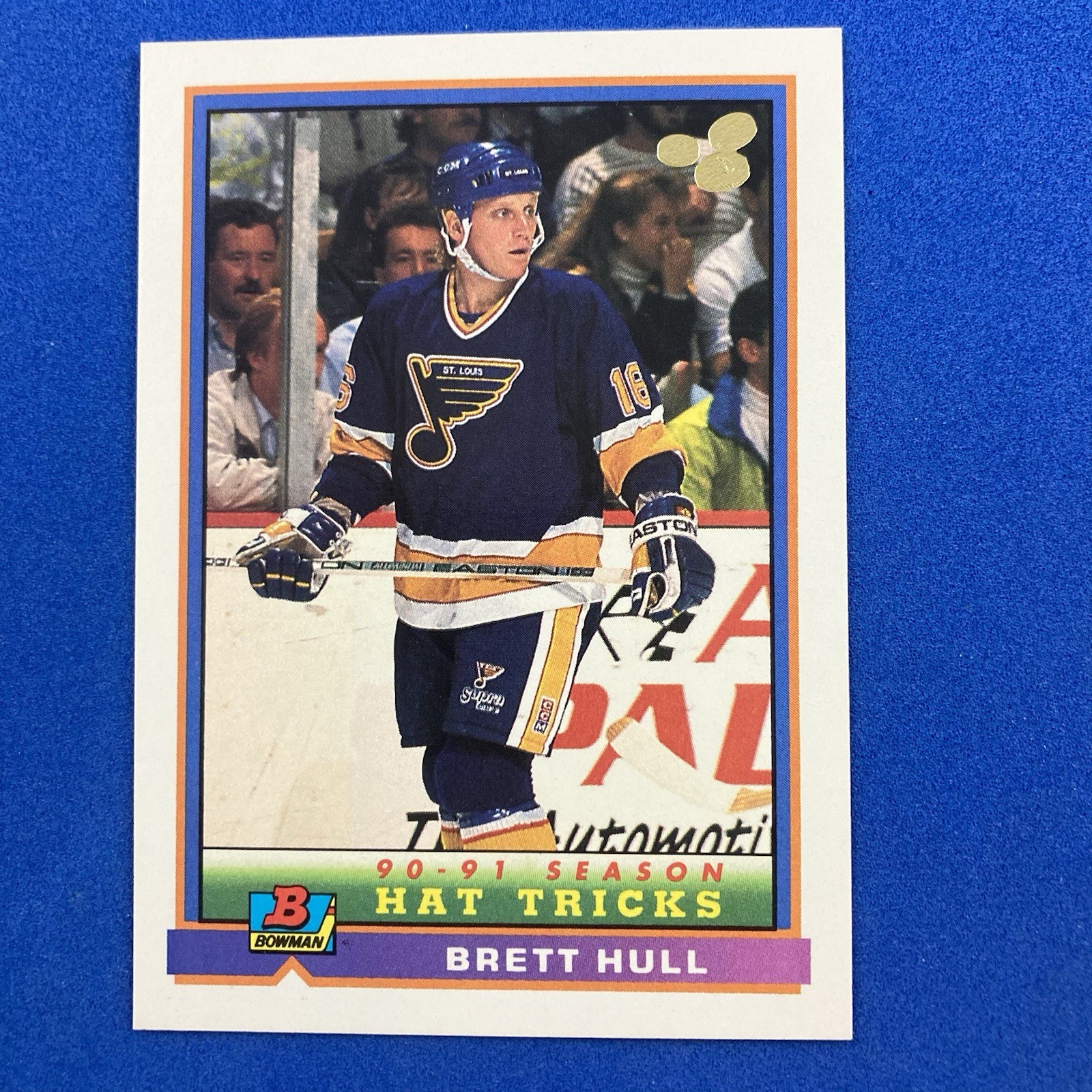 Brett Hull 1991-92 Bowman Card #367 NHL St. Louis Blues