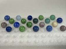 127 Lot Of 20 Vintage Champion Swirl Marbles 