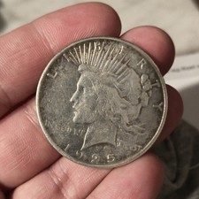 USA One Dollar Peace Dollar 1925 Silver Dollar US Coin