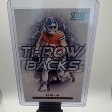Panini 2025 Score Throwbacks Bo Nix Denver Broncos Insert #6