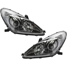 Halogen Headlight Set For 2005-2006 Lexus ES330 Left and Right Side with Bulb