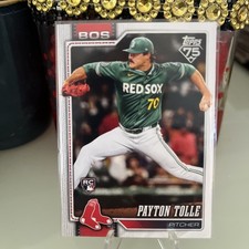 Payton Tolle 2026 Topps Series 1 #15 Boston Red Sox RC GEM MINT 