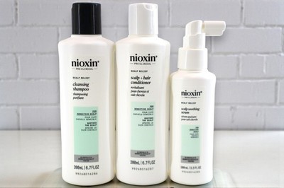 Nioxin Pro Clinical Scalp Relief Lot of 3 - Cleansing Shampoo/Conditioner/Serum